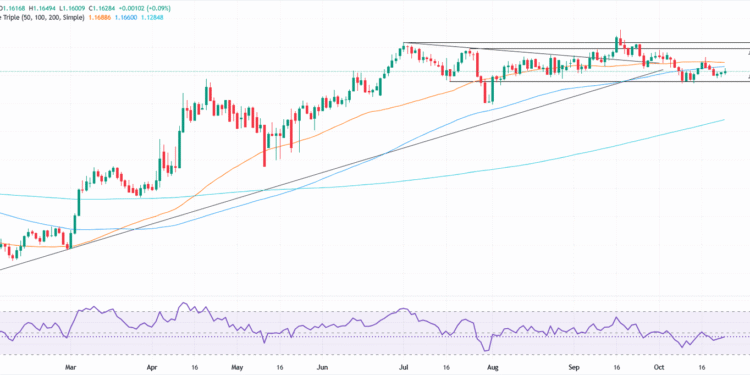 EUR/USD hovers at 1.1600 as muted CPI data fails to alter Fed stance EUR/USD hovers at 1.1600 as muted CPI data fails to alter Fed stance