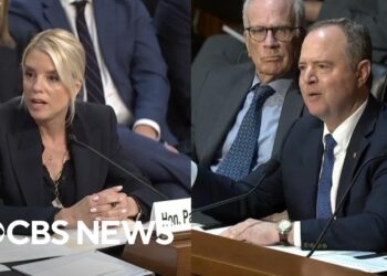 Watch: Bondi has heated back-and-forth with Schiff during questioning about Homan