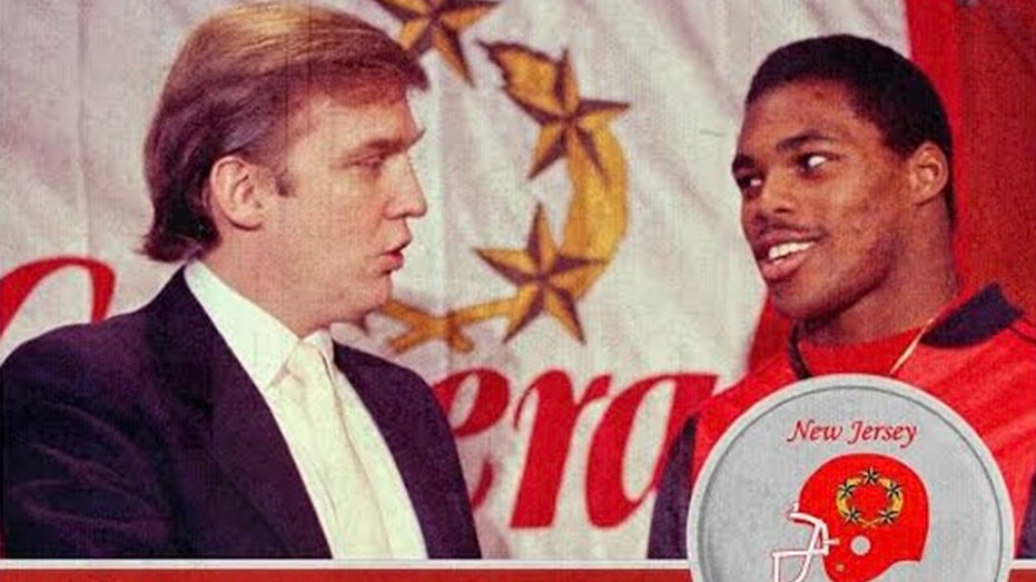 Trump's New Jersey Generals jacket up for auction 6 Trump and Herschel Walker