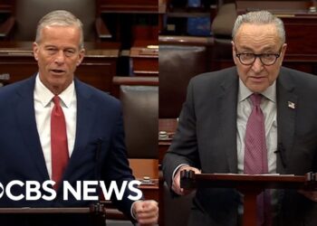Watch: Thune and Schumer speak as government shutdown set to be longest ever