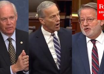 WATCH: John Thune Explodes At Gary Peters After He Blocks Ron Johnson's Bill To Pay Federal Workers