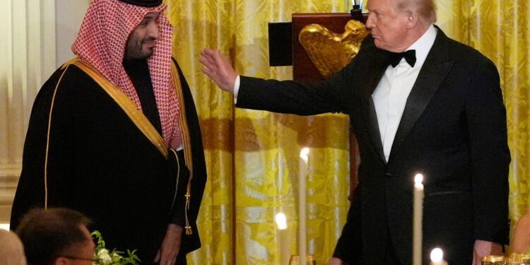 Trump announces Saudi Arabia as major non-NATO ally at White House dinner Trump announces Saudi Arabia as major non-NATO ally at White House dinner