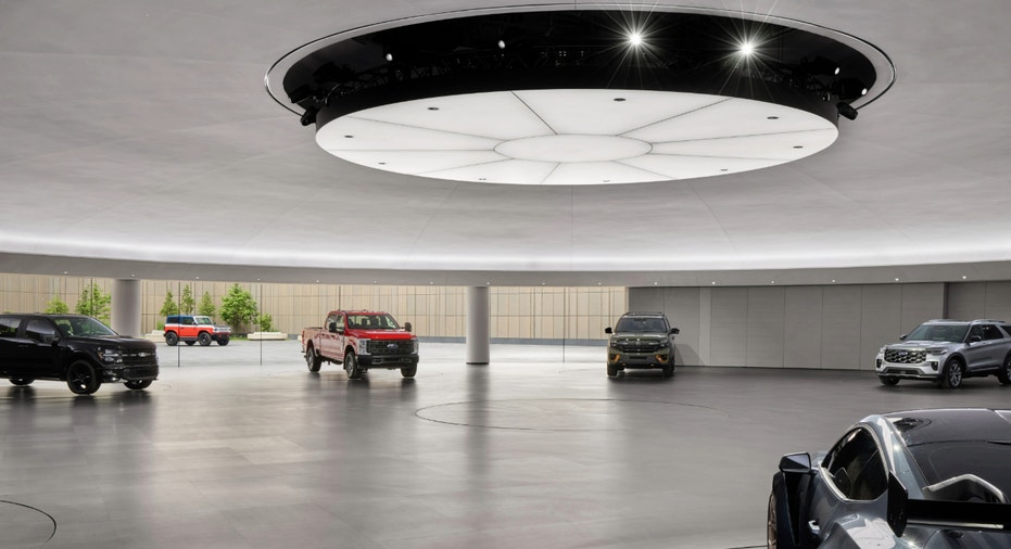 See inside Ford’s new world headquarters, where innovation meets design 12 Ford models on the showroom at the company's World Headquarters.